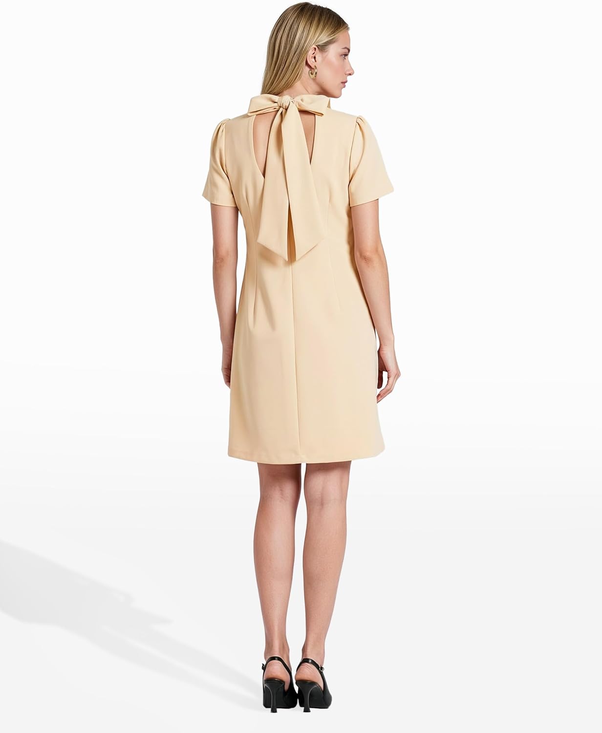 Anne Klein スペシャルオケージョンドレスShort Sleeve Applique Shift Dressレディース