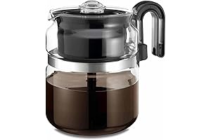 Café Brew Collection 8-Cup Glass Stovetop Percolator Coffee Pot