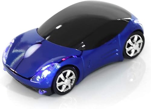 ASHATA Ratón de coche 2.4G con receptor USB 1600DPI ratón óptico para PC, computadora portátil, tableta, mouse alto lindo para XPWin7ME2000para OS