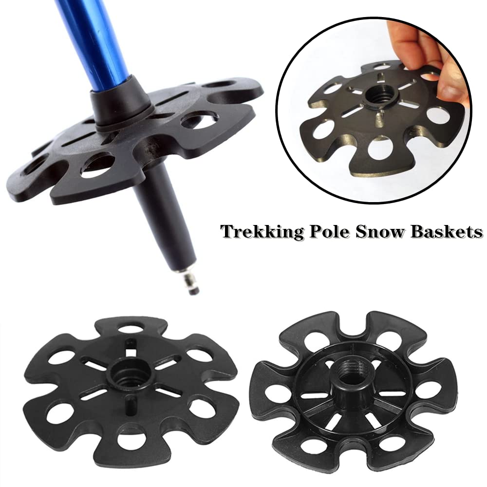 Paniers De Bâtons De Ski/randonnée Amovibles - Lot De 2, Protection Contre L'enfoncement, Pour Terrains Mous
