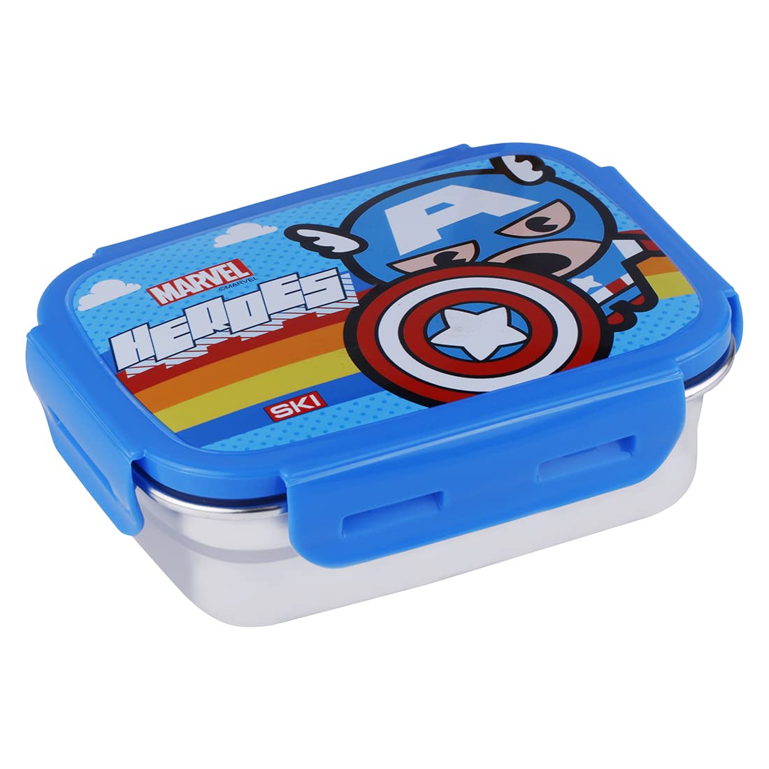 Captain America Steel Lunch Box Set - 2 Boxes -5