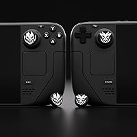 Vista 6 de PlayVital Thumb Grip Caps for Steam Deck LCD, Silicone Thumbsticks Grips Joystick Caps for Steam Deck OLED - Fire Demons