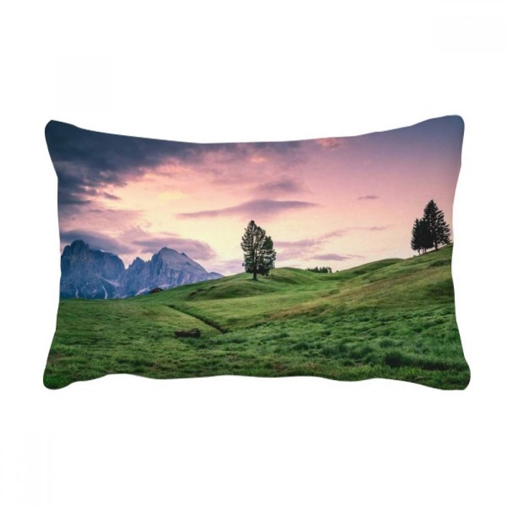 Coussin lombaire rose arbre ciel multicolore, cadeau déco idéal