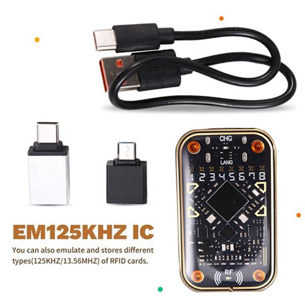 Chameleon Ultra V2.0 RFID Ultimate Emulator NFC Duplicatore+3xCuid 6xuid Keychain 125kHz 13.56MHz Decode SCHED RFID Reader