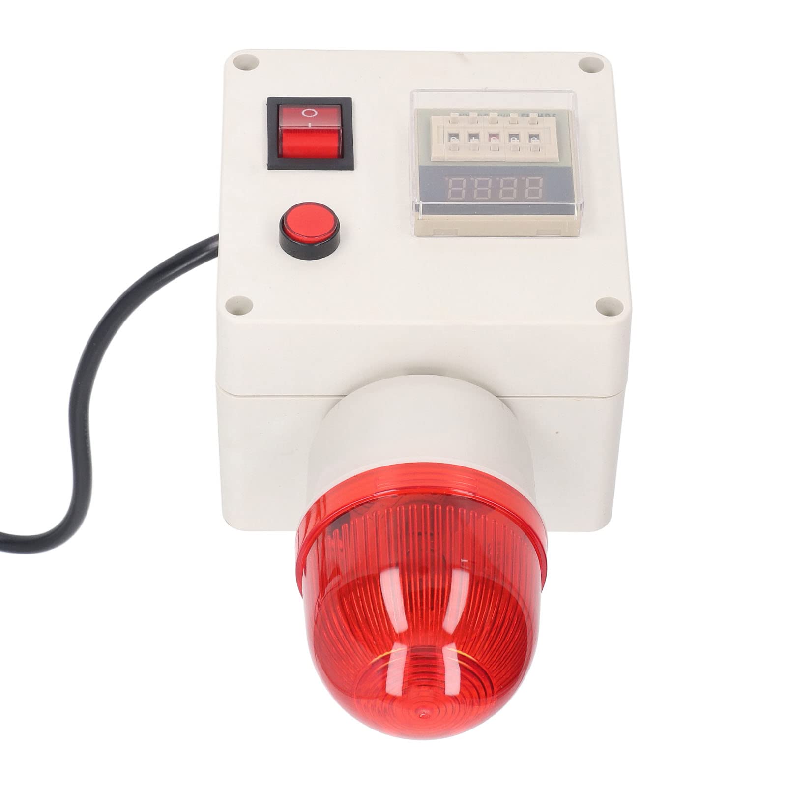 Luz de Retraso de la Sirena de Alarma Luz de Alarma Audio Horn 90dB con Múltiples Temporizaciones Establecidas para la Seguridad Industrial