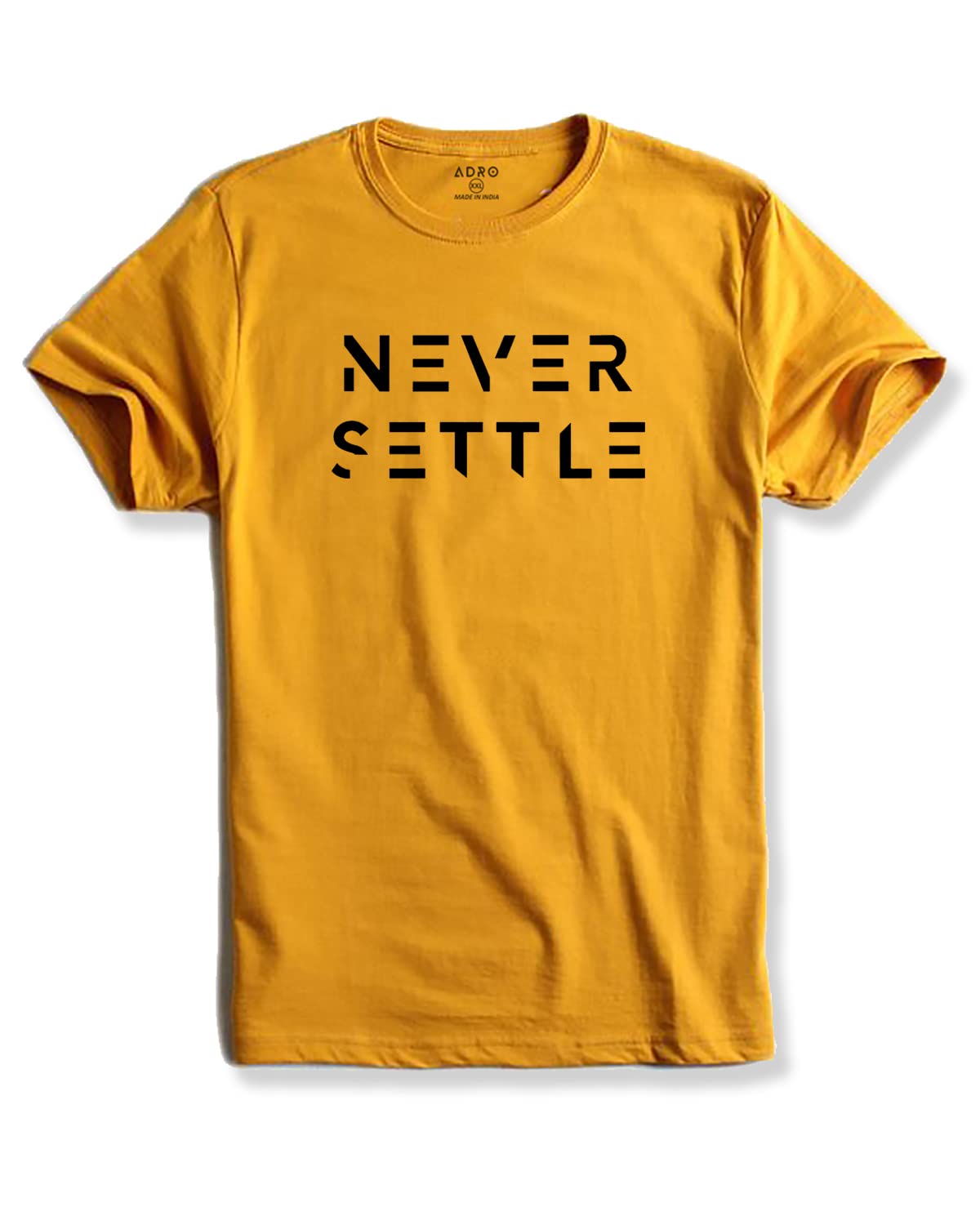 ADRO Men's 100% Cotton Regular Fit T-Shirt