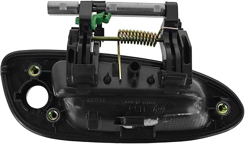 Miniatura 684 de TRQ Manija de la puerta exterior trasera izquierda del lado del conductor negra compatible con Honda Civic 2001-2005