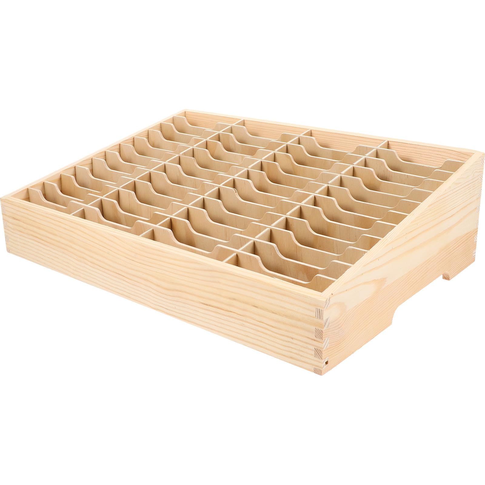 HANABASS Caja Organizadora Multifuncional de Madera Múltiples Compartimentos para Teléfono Móvil y Llaves para Escritorio y Aula