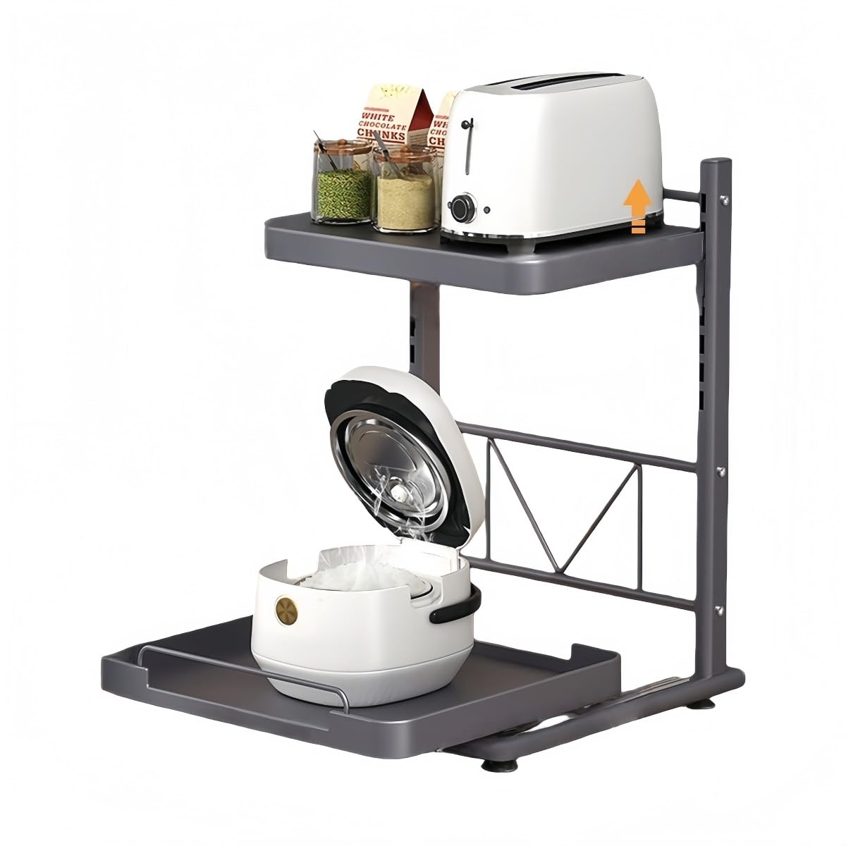調理器具炊飯器置物棚キッチン小オーブン電気棚2階収納多機能02 調理器具炊飯器置物棚キッチン小オーブン電気棚2階収納多機能02 楽天