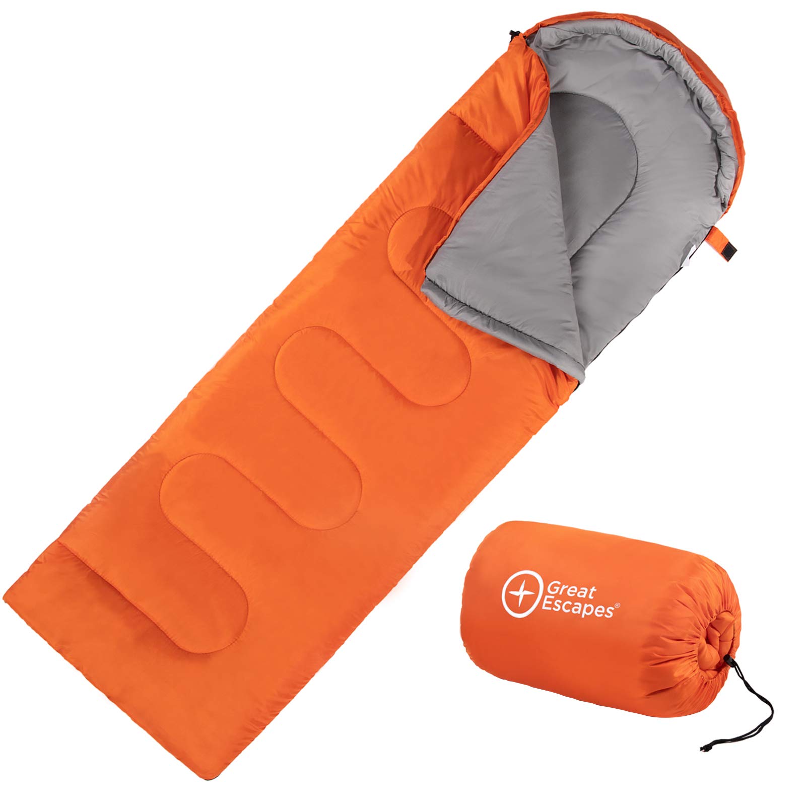 Amazon.co.jp: Great Escapes 901E004-Orange2 寝袋 シュラフ 封筒型