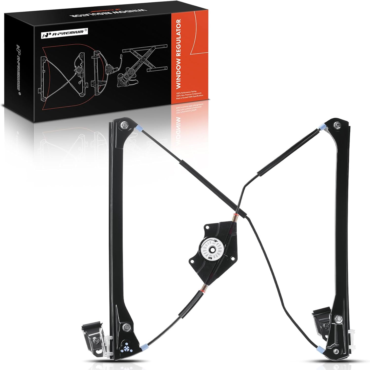 A-Premium Electric Power Window Regulator Without Motor Compatible with Volkswagen Passat 1998-2005 Front Right Passenger Side Front Passenger Side