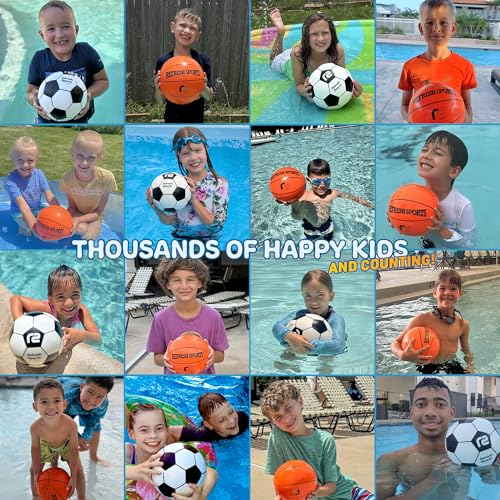 Aqua Dive Soccer Ball – Fun Underwater Pool Toys for Ages 8-12 + – Best Pool Games Outdoor Ball Game for Kids – Water Toys for Kids Summer Parties & Watermelon Beach Games – Fun Gifts For Boys & Girls