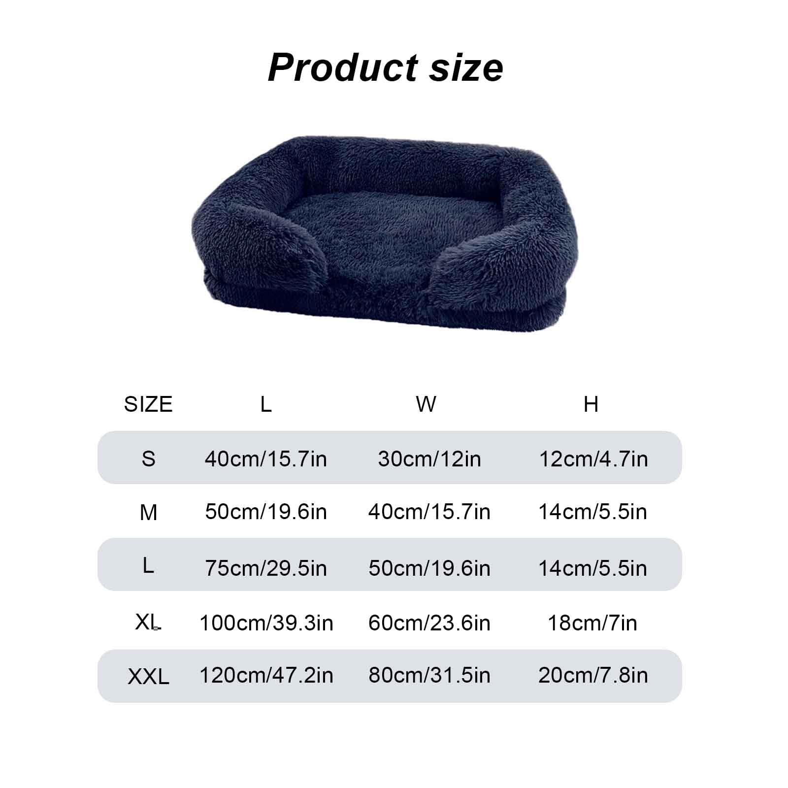 Cama ortopédica de Espuma viscoelástica for Mascotas(Royal Blue,XL)