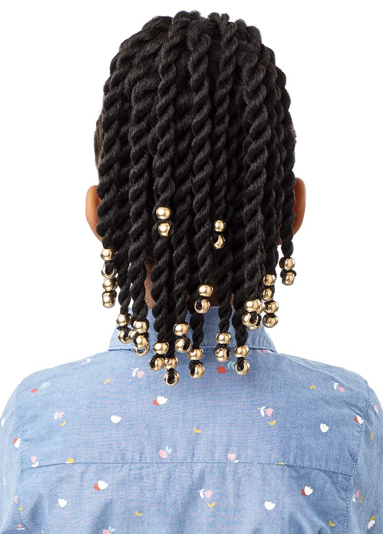 Outre Lil Looks Drawstring Ponytail - BEADED TWISTS 12" (2)