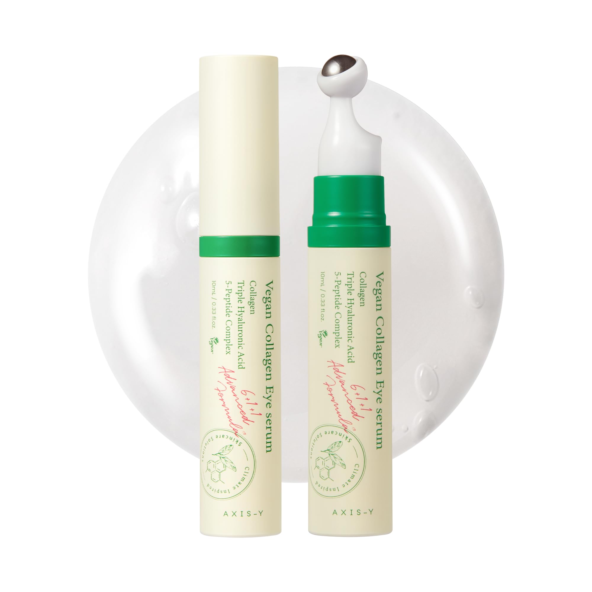 AXIS-Y Vegan Collagen Eye Serum - K Beauty Triple Hyaluronic Acid & Peptide Collagen Serum Improve Skin Elasticity, Reduce Fine Lines & Dark Circles - Vegan Korean Skin Care Eye Cream - 10ml-image-15