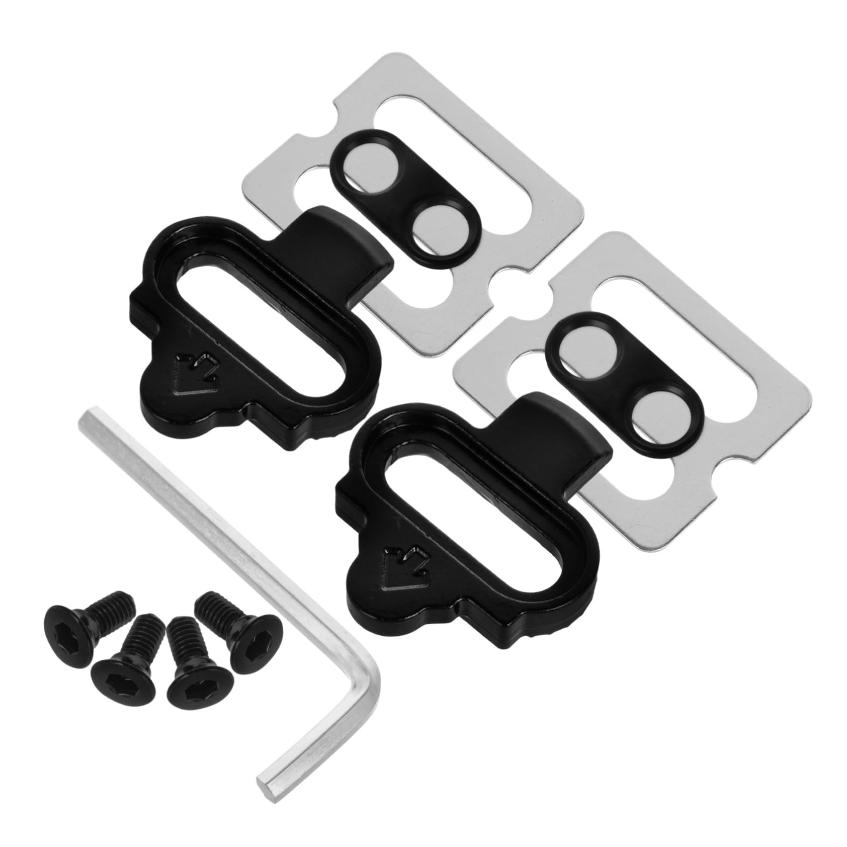 BESTonZON 1 Set Mountain Bike Cleats Cycling Clips for Shoes Durable Pedal Connectors Lightweight and Portable Compatible with Road and Mountain Bikes