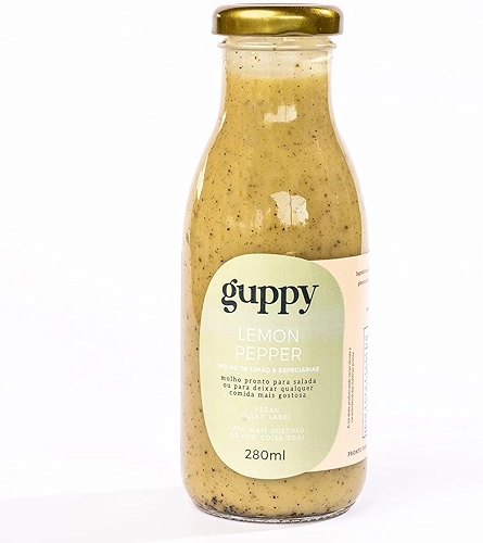 Molho Salada Lemon Pepper Limão e Especiarias 280ml, Guppy