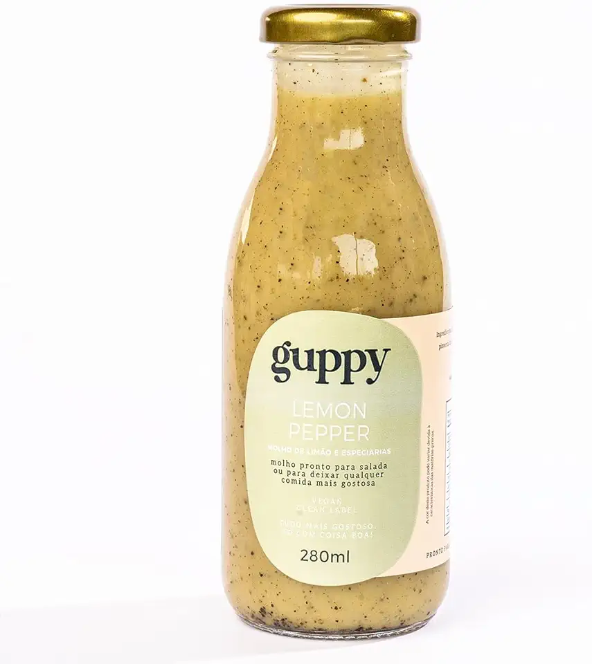 Molho Salada Lemon Pepper Limão e Especiarias 280ml, Guppy