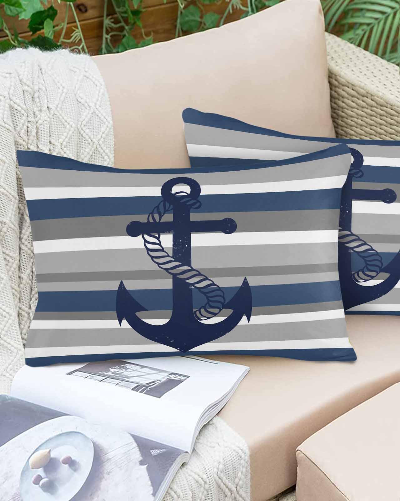 Amazon.com: Nautical Anchor Pillow Covers 12