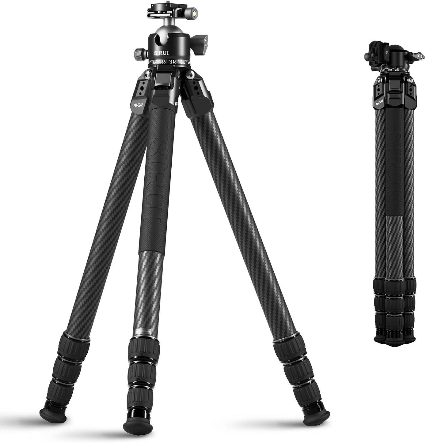 SIRUI Heavy-Duty Carbon Fiber Tripod, 59.8" Pro Tripod - View #6