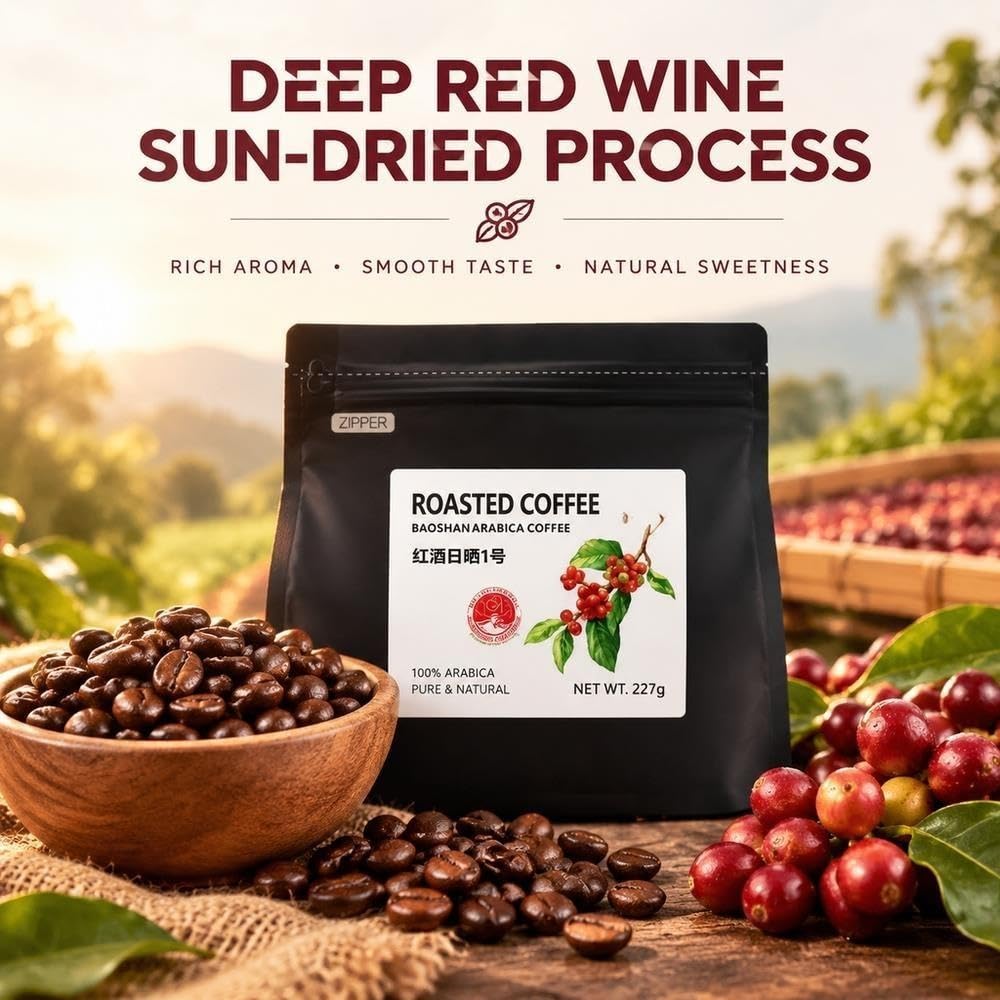 Café Arábica en Granos Secados al Sol 227g
