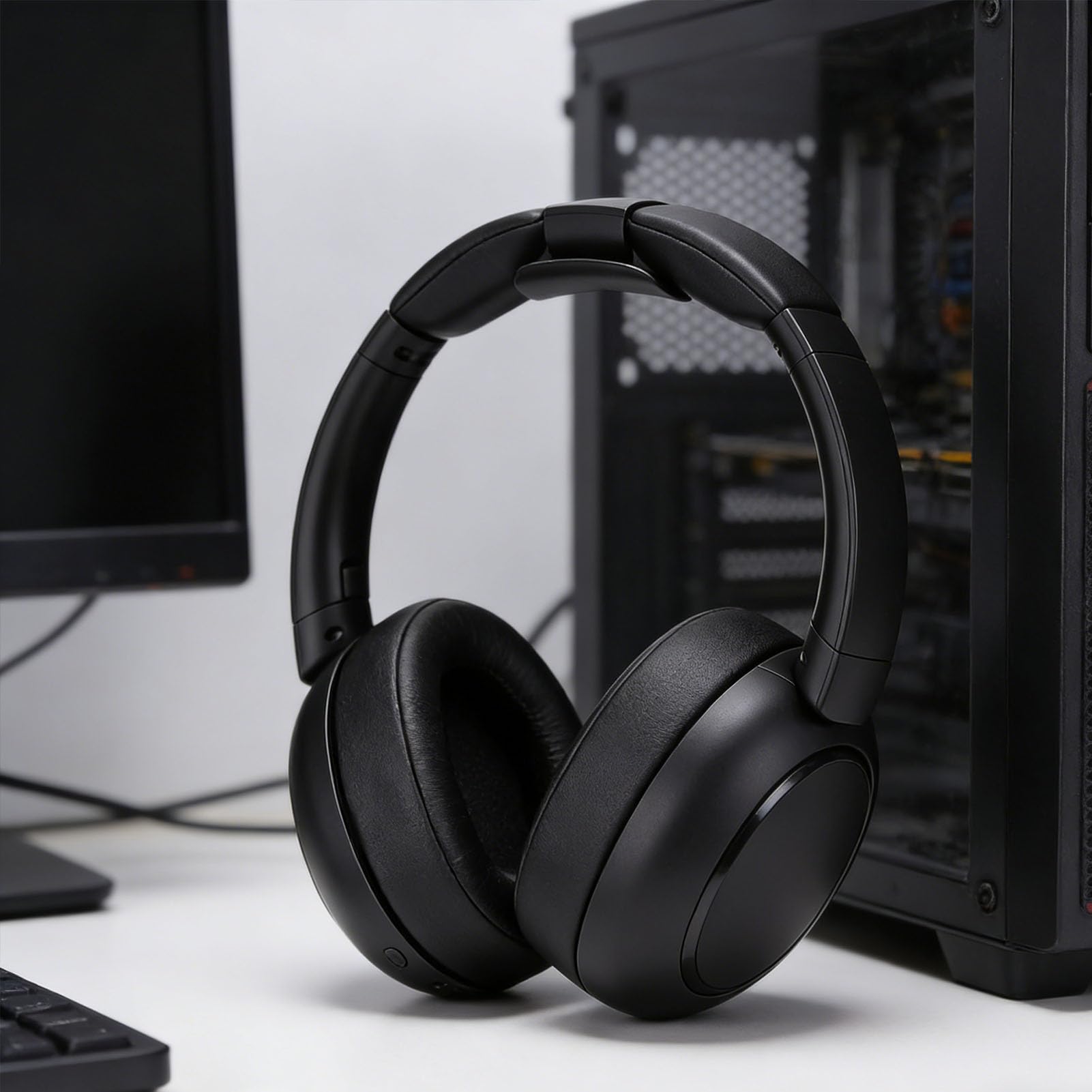 Pissente Cuffie TV Bluetooth con Base di Ricarica del Trasmettitore Cuffie TV Wireless per Genitori Anziani Configurazione Semplice per Anziani