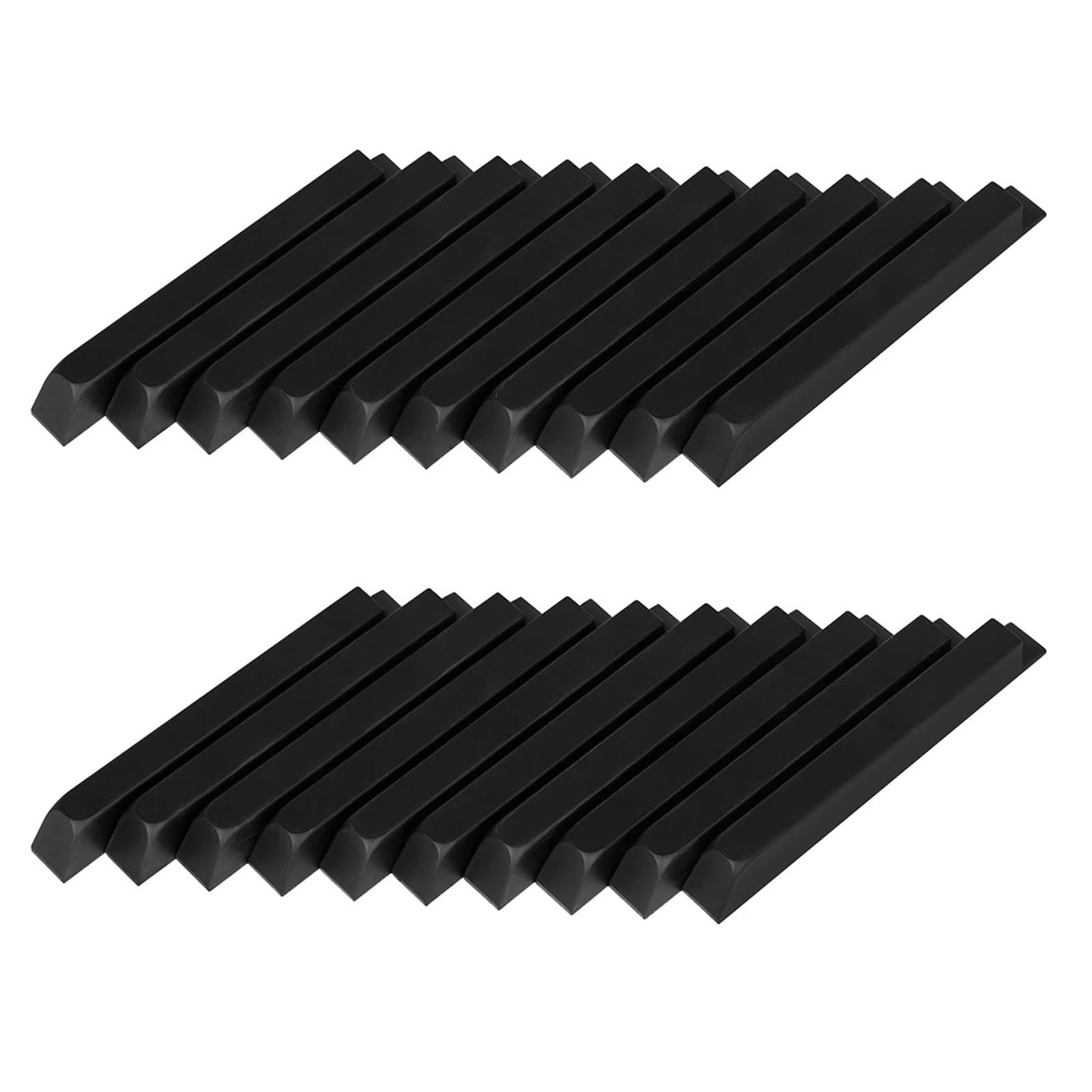 Compatibile con 10 accessori for strumenti a tastiera con tasti di pianoforte neri opachi da 10 cm(20 pcs)