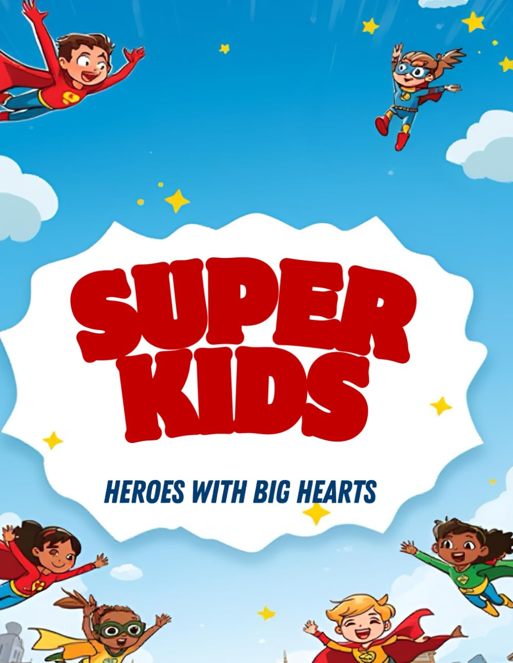 Super Kids: Heroes with Big Hearts: A Coloring Adventure That Inspires Imagination and Courage