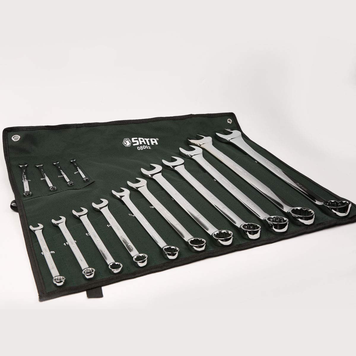 SATA ST08002SJ 15 Piezas Juego de Llaves Combinadas Métricas