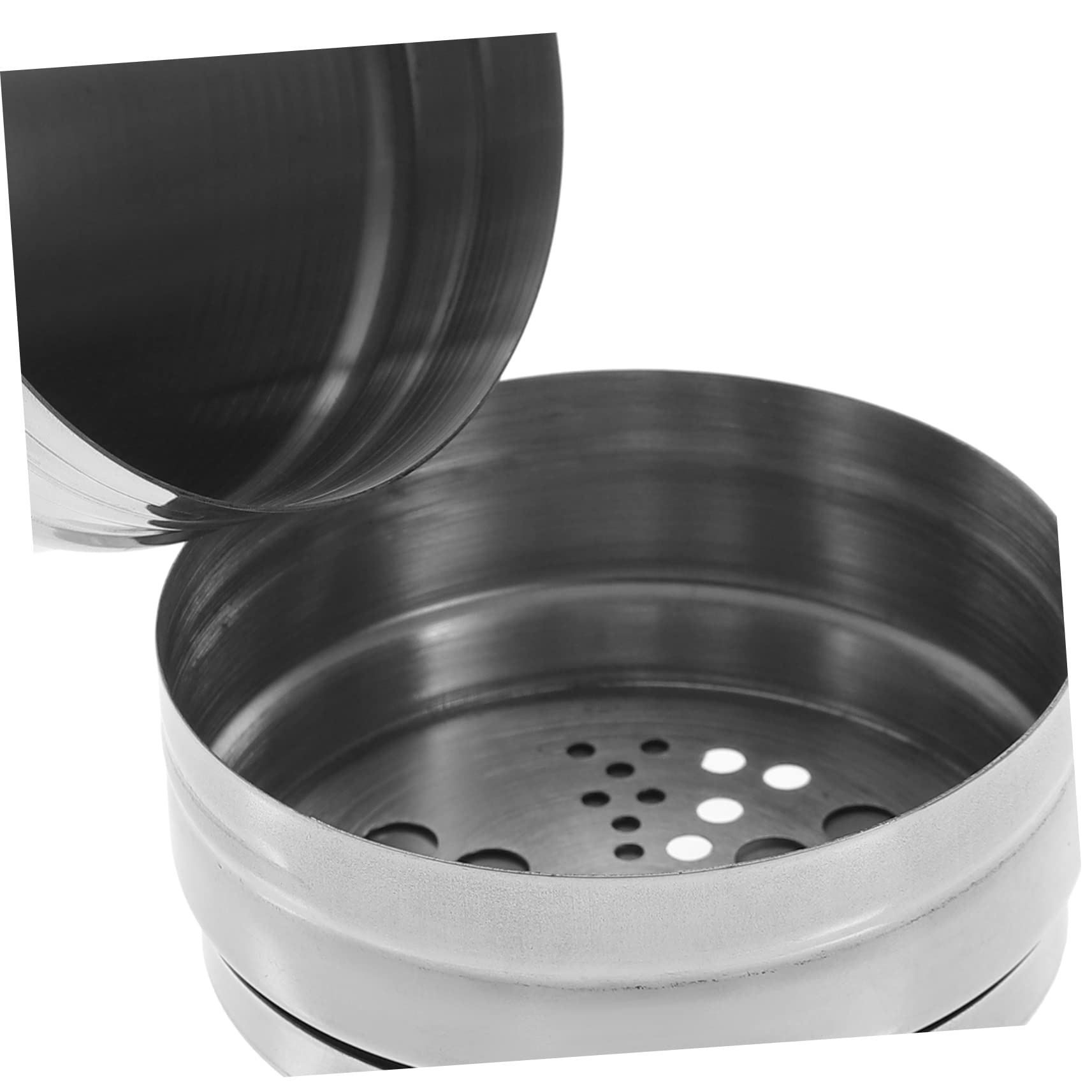 Cabilock Castor Salt Pepper Jars Kitchen Large Seasoning Bottles Dispenser with Seasoning Shaker Spice Seasonings Condiment Jar Restaurant Sugar Container Silver Stainless Steel