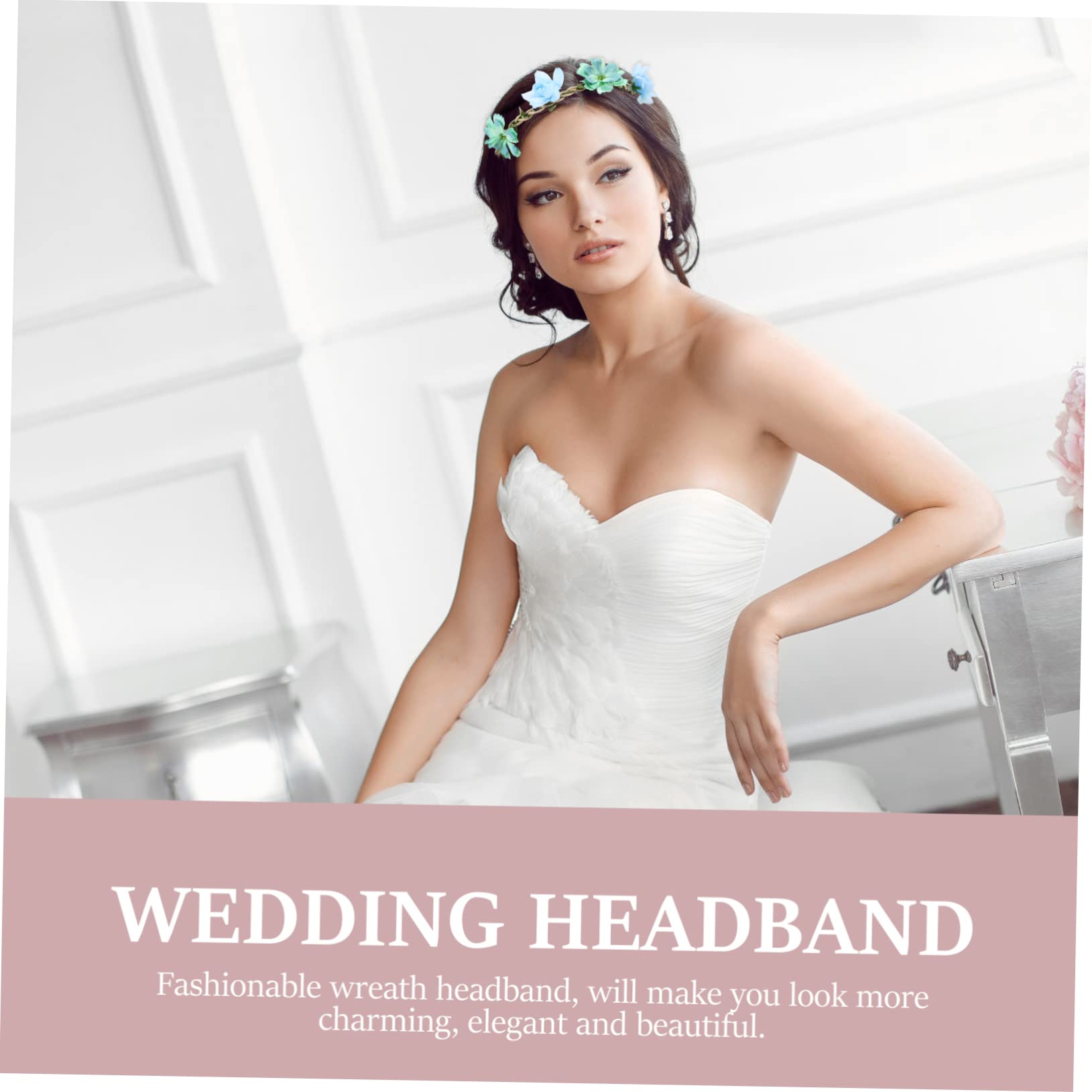 GALPADA 24stücke Teiliges Blumenkranz Haarband Für Hochzeiten Und Festivals Blumengirlande Und Charmante Haaraccessoires Für Braut Und Gäste