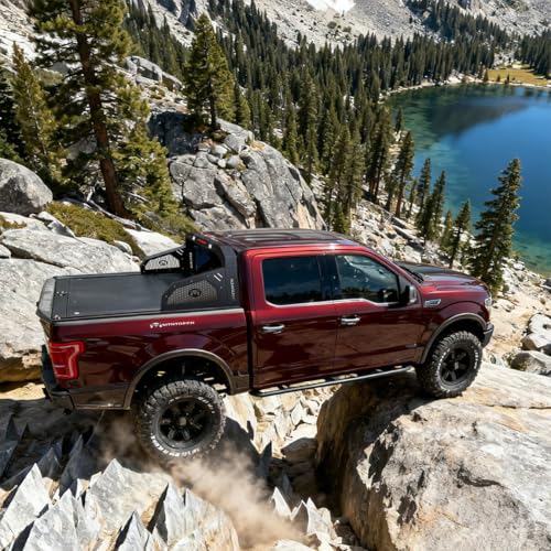 Image of Military Design Pickup Roll Bar Compatible with Ford F150 Raptor Jeep Gladiator Chevy RAM Toyota Trucks | Heavy-Duty Overland & Offroad 4x4 | Adjustable Width (Steel 909212)