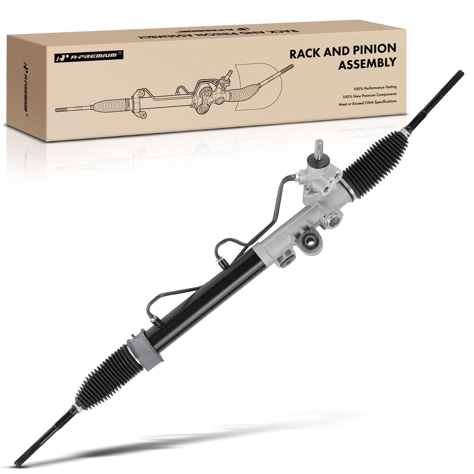 A-PremiumHydraulic Power Steering Rack and Pinion Compatible with Hummer H3 2006-2010, H3T 2010, Replace# 94725465