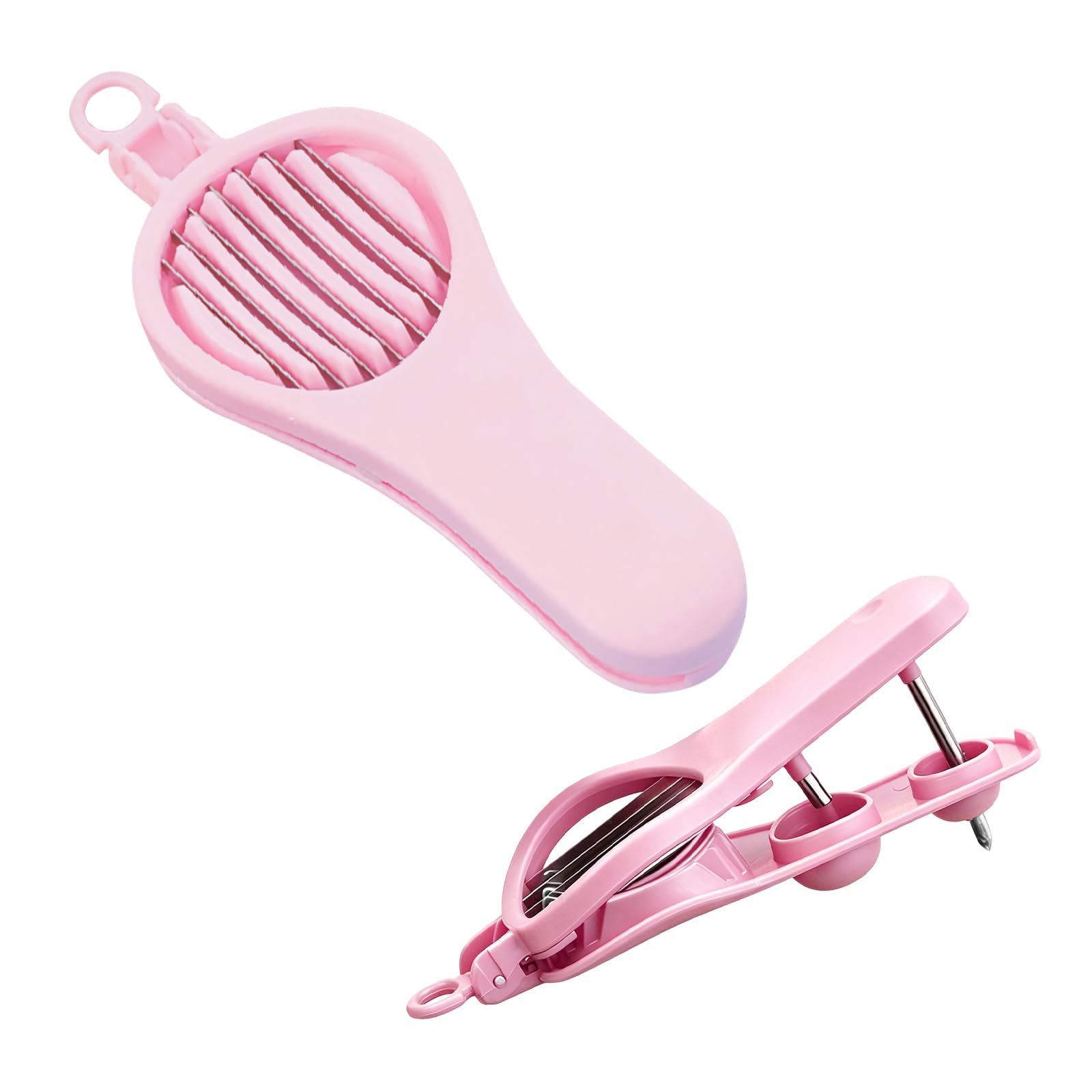 Piceioep Multifruit Slicer and Pitter Tool for Grapes Cherries Tomatoes and Dates with Stainless Steel and Ergonomic Handle Black Tomato Cutter