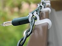 Vista 2 de Projectpak Mighty Light - Ganchos para luces de Navidad, ganchos para colgar en exteriores, para decoración de Navidad, cadena de luces resistentes