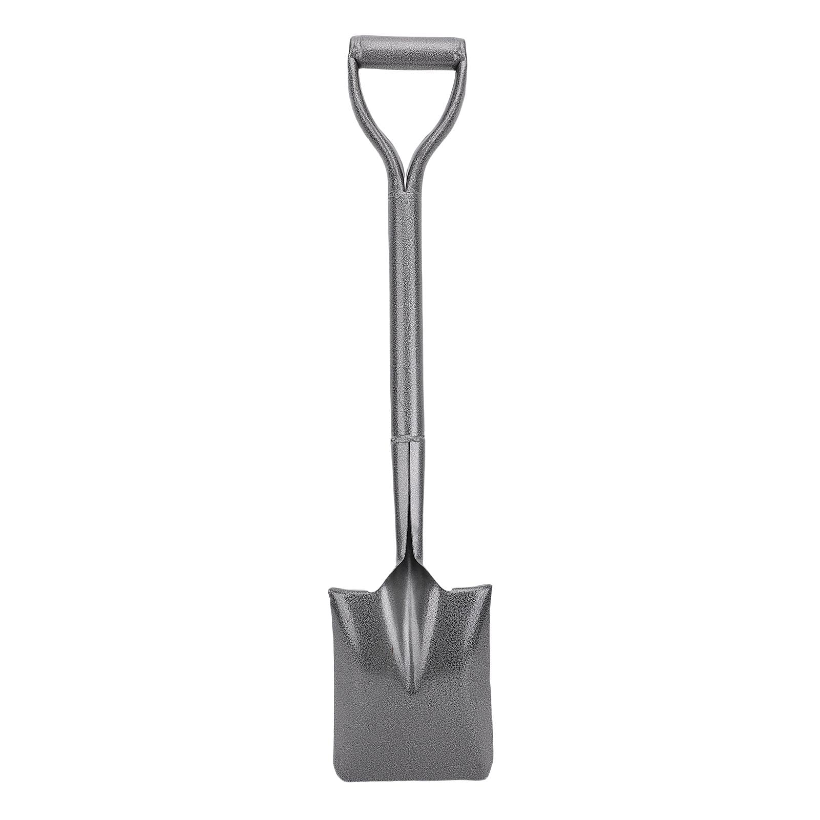 Hyuduo Pala Interamente in Metallo, Manico Corto Tondo a D in Acciaio Al Manganese, Design Ergonomico per Giardinaggio e Scavo, 76 Cm