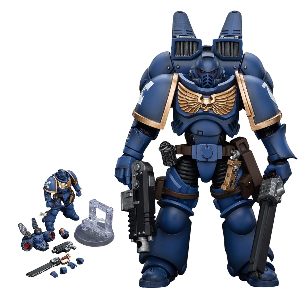 JOYTOY Warhammer 40,000 1/18 Action Figures Ultramarines Jump Pack Intercessors Intercessor 1 Collection Models Christmas Birthday Gifts