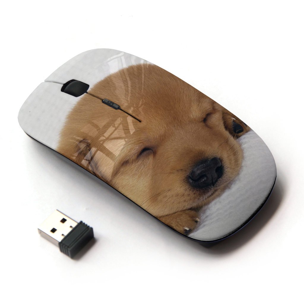 KOOLmouse[ Optical 2.4G Wireless Office Mouse ] [ Puppy Labrador Retriever Light Brown Dog ]
