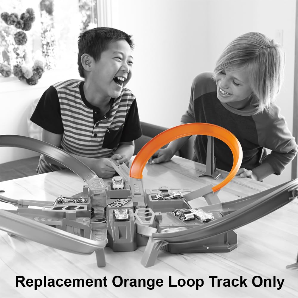 Pièce De Rechange Hot Wheels - Rampe B Pour Circuit Criss Cross Crash - Orange - Occasion