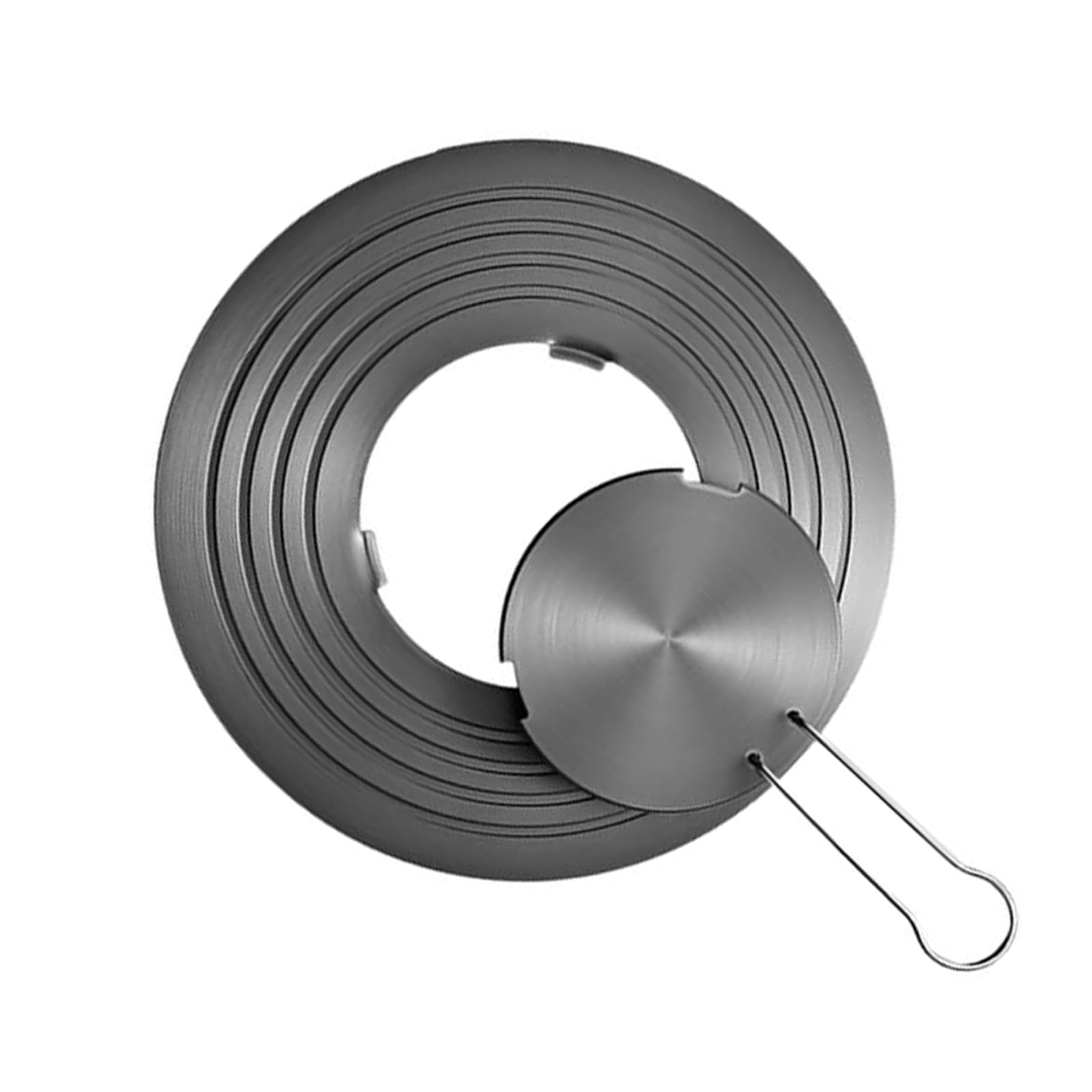 Difusor de Calor, Difusor de Calor Circular, Placa Conductora de Anillo de Cocina de Gas de Aluminio, Placa Difusora de de Inducción con Asa, 26cm, Modelo Desmontable, No Apto para Placas de Ind
