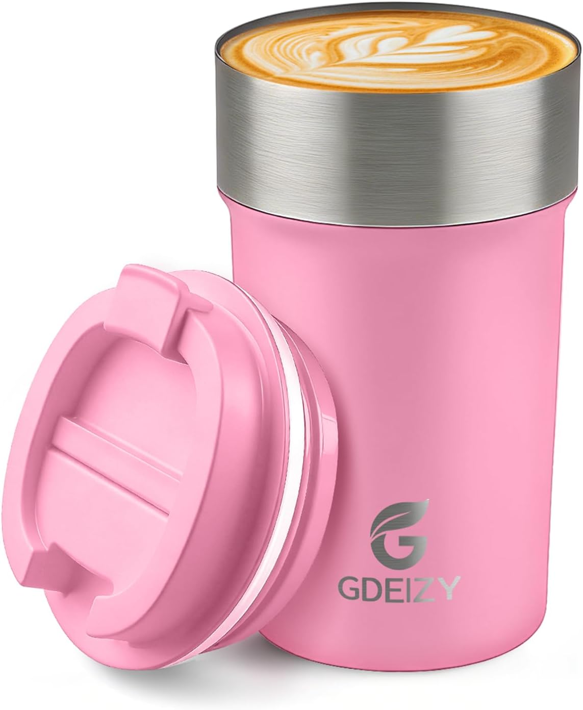 17oz Insulated Travel Coffee Mug, Stainless Steel Cup with Leakproof Lid