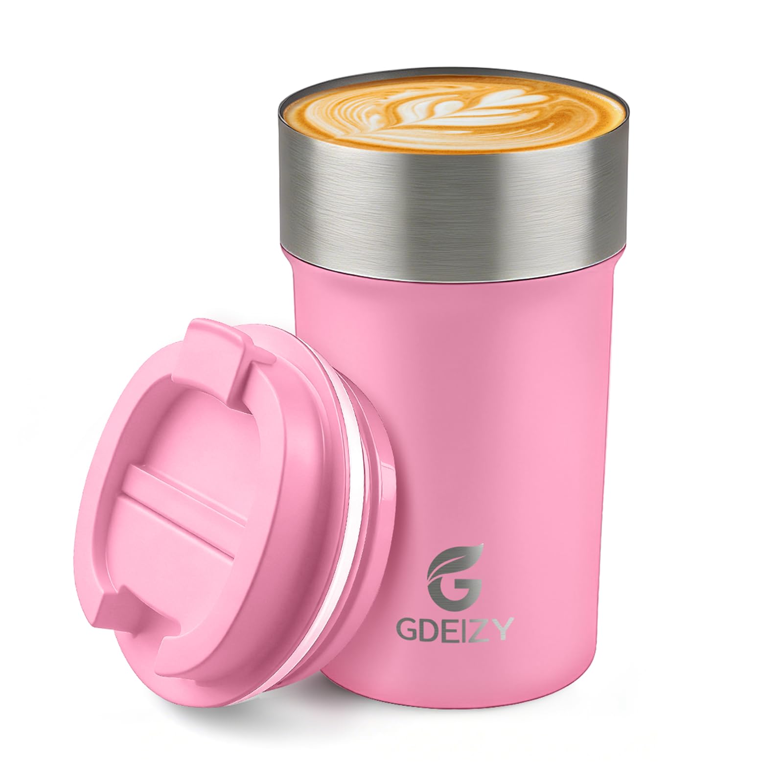 17oz Insulated Travel Coffee Mug, Stainless Steel Cup with Leakproof Lid