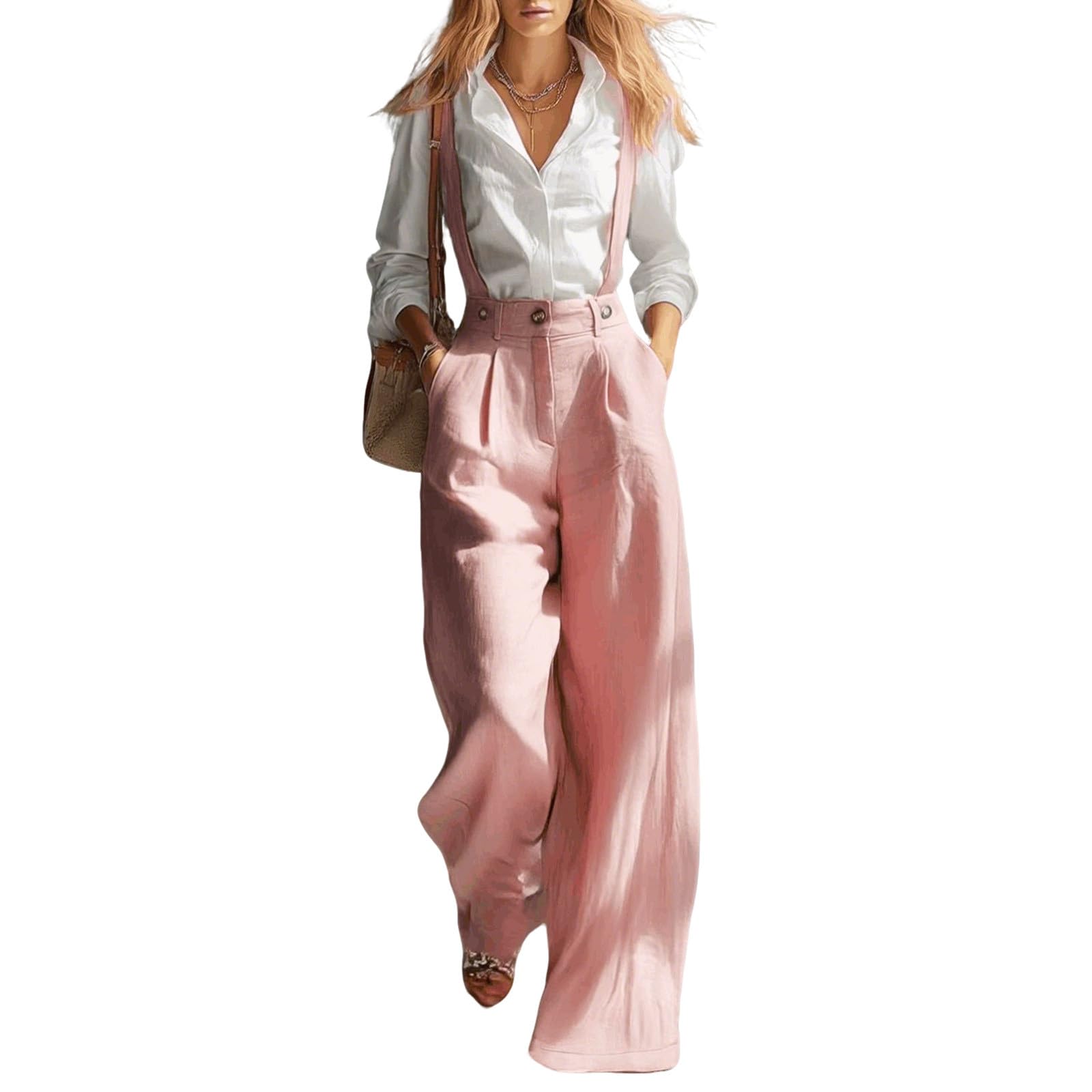 Générique 2026 Pantalon Femme été, Haut sans Manches à imprimé léopard Ample et Tendance avec Pantalon Large en Mousseline, Tenue décontractée