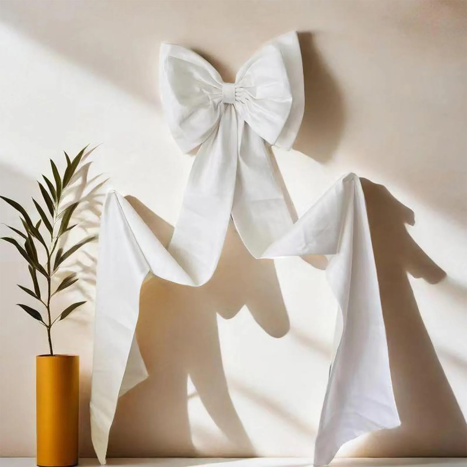 NICENEEDED 70" Décoration de Nœud Géant Décoration de Chambre à Thème avec Un Très Gros Nœud en Satin Nœuds Décoratifs Suspendus pour Voiture de Mariage pour Un Enterrement