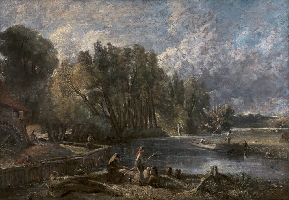 Impression moderne art murale premium du Moulin de John Constable style graffiti - 5