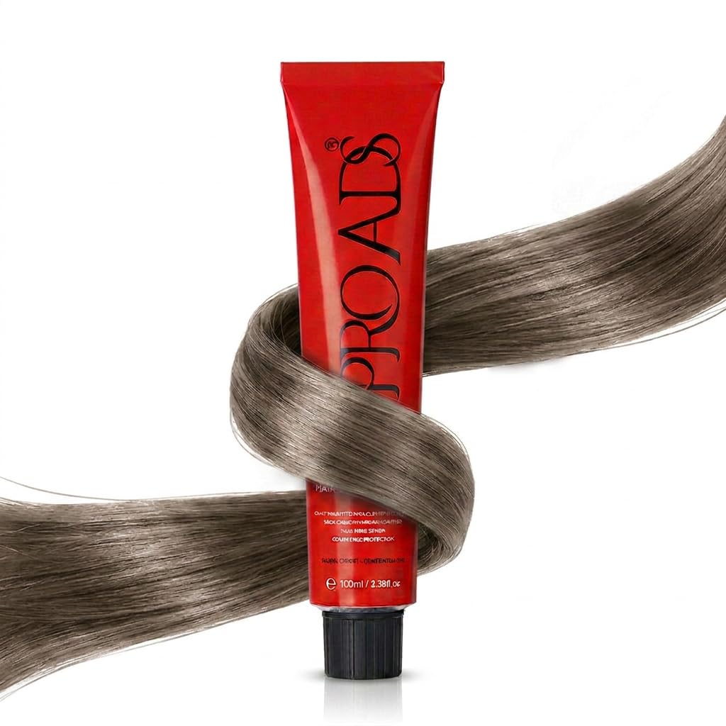 PROADS Biotin Hair Color 6.2 Dark Blonde Matt | Grey Coverage | Added Shine | Scalp Care | Low Ammonia & Low MEA | Salon Expert Formula - 100ml-image-30