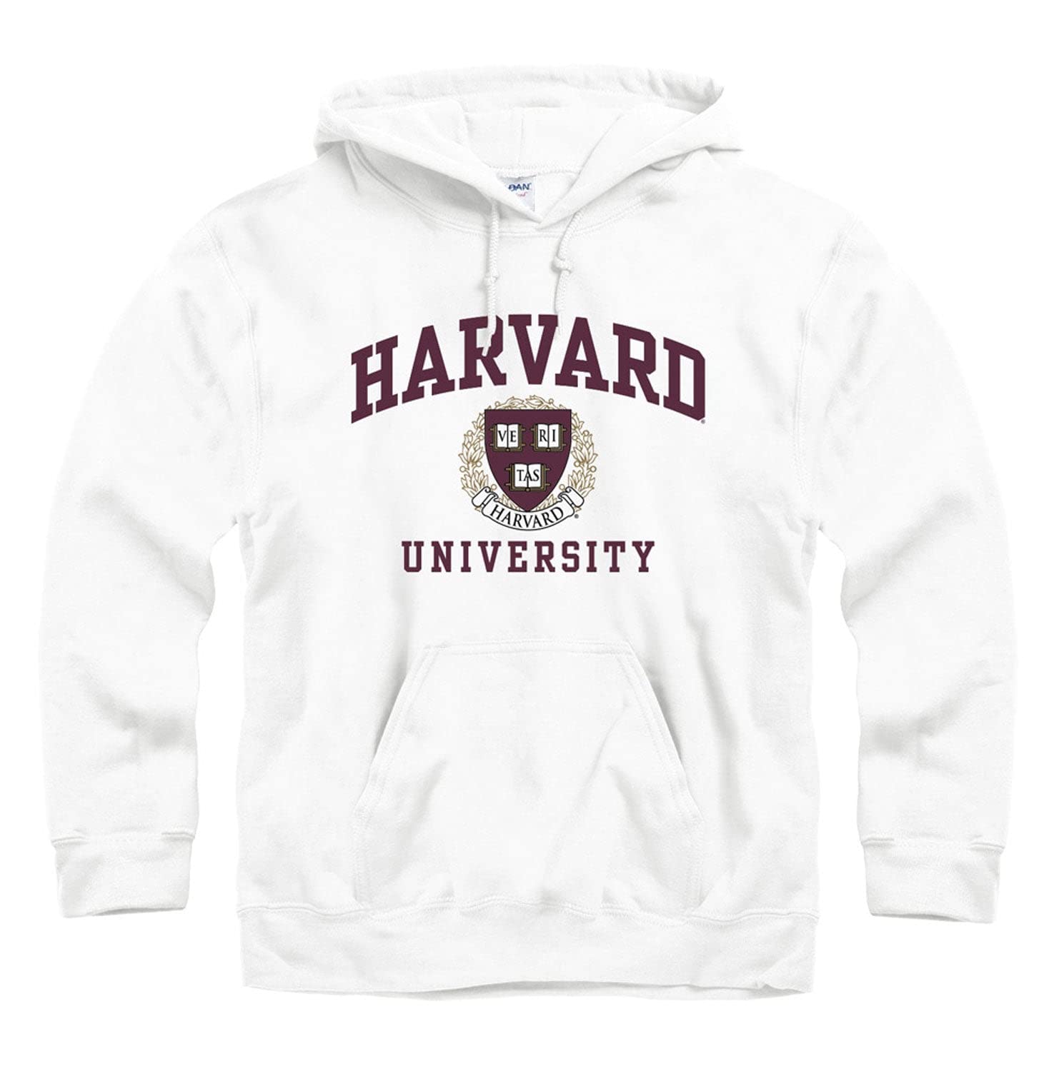 New Agenda Harvard University Hoodie Sweatshirt-White
