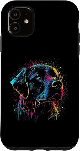 Miniatura 10 de Funda colorida para iPhone 11 Pro Labrador de pintura de acuarela para perro
