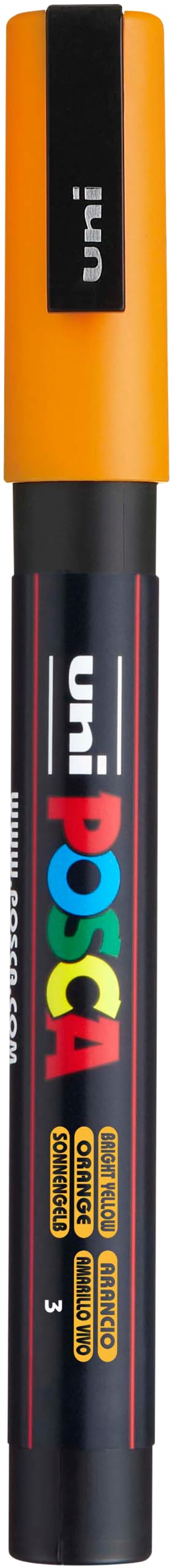 Uni-Ball 186515 - Marcatore Posca Con Punta Tonda Fine, Arancione Scuro-image