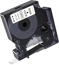 Kamo 1x Ruban Cassette Compatible pour Dymo D1 45013 (12mm x 7m) blanc, pour étiqueteuse LabelManager 120P 160 210D 220P 260P 280 350D 360D 420P LabelPoint 100 150 200 LabelWriter 400 450 Duo